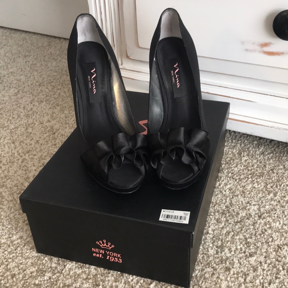 Nina Satin high heels